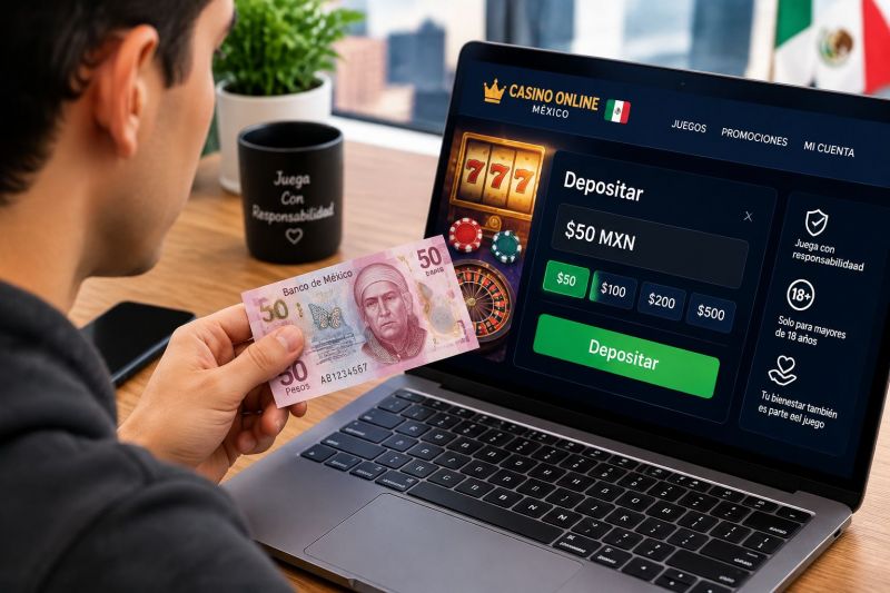 ¿Cuál es el depósito mínimo en casinos online de México?