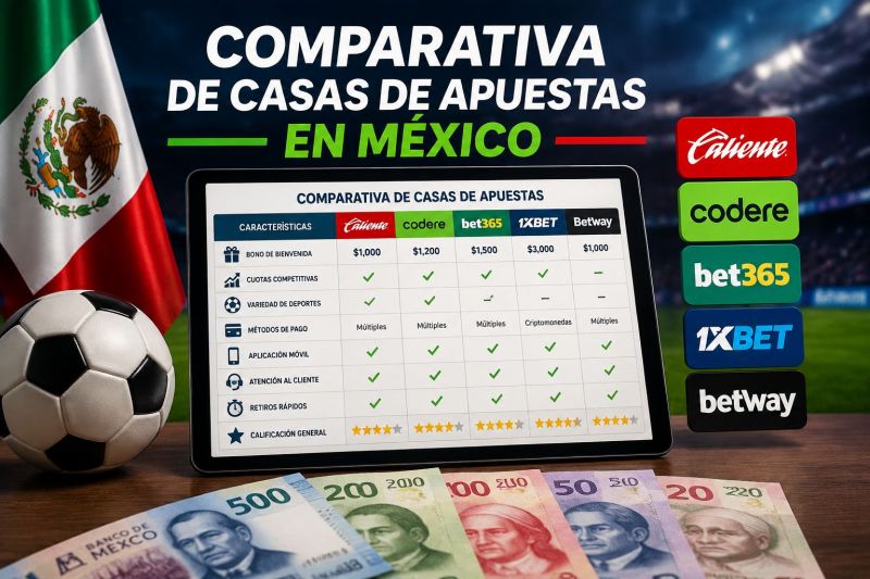 Comparativa de casas de apuestas México: guía analítica para elegir con criterio