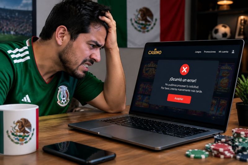 Se trabó en casino online: causas y soluciones en México